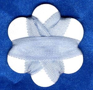 7mm Silk Ribbon - Iced Blue